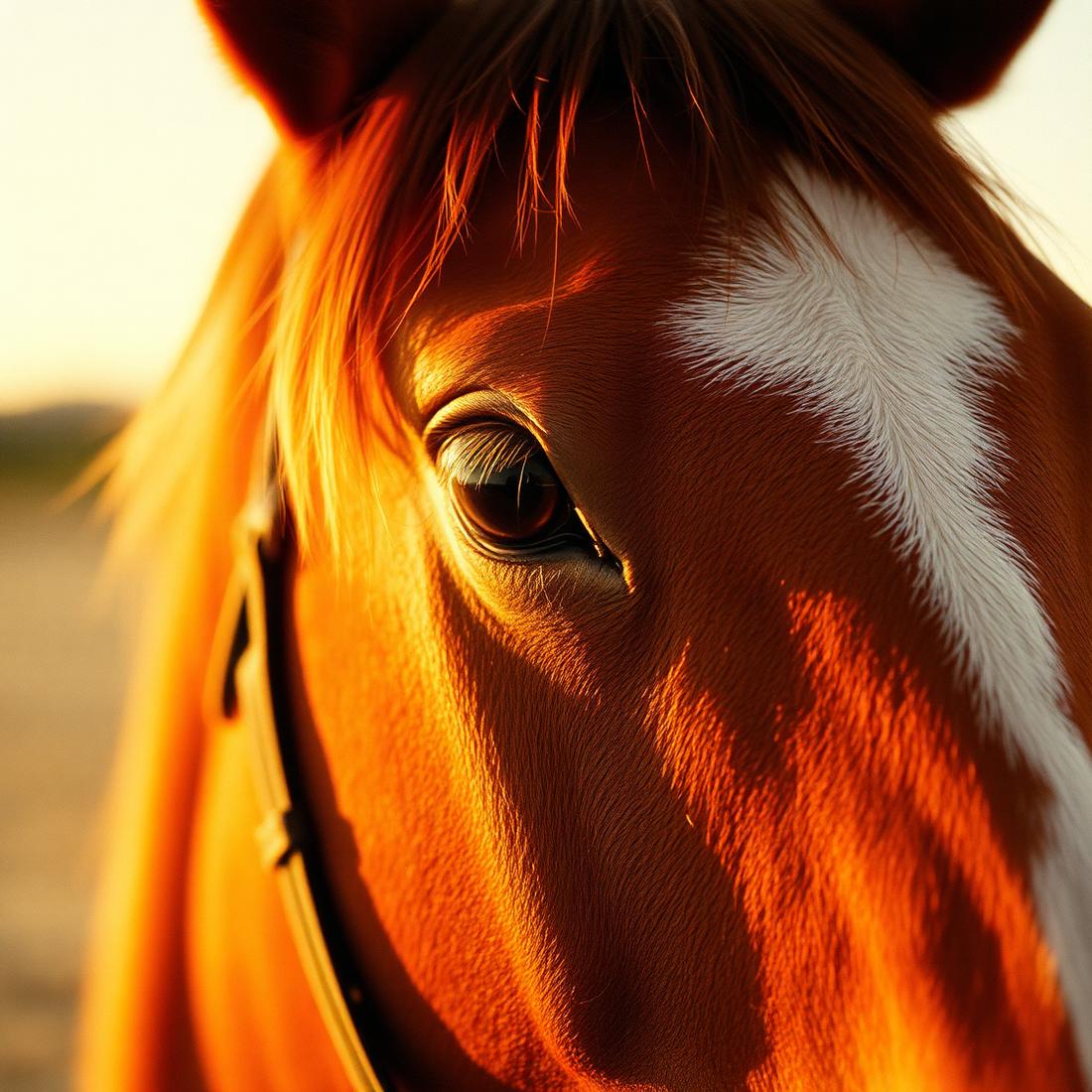 Horse at the barn