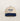 Navy blue and ivory SOFT GIRL trucker hat, front view